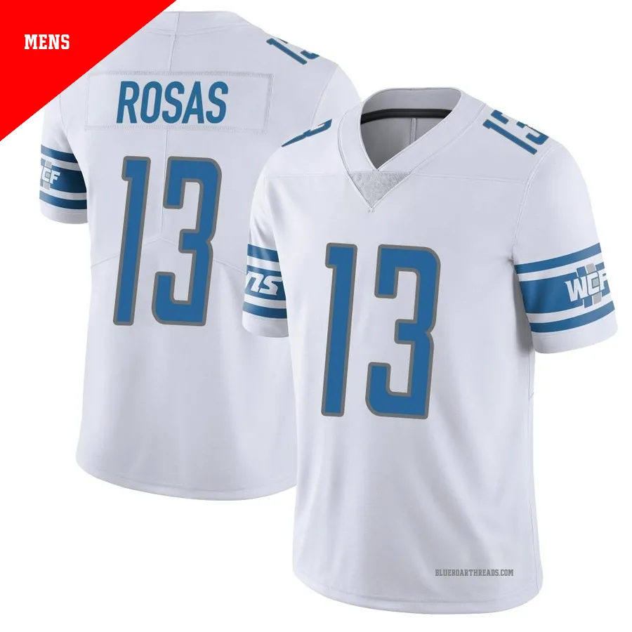 Men's Aldrick Rosas ＃13 Detroit Lions White Limited Vapor Untouchable Jersey