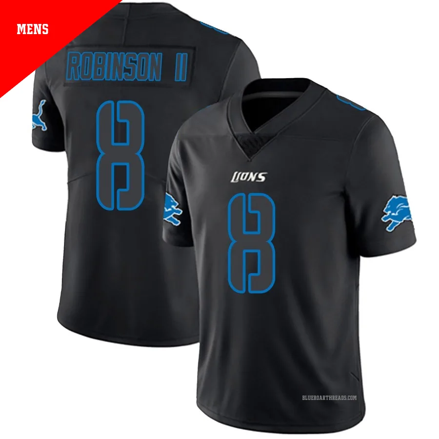 Men's Allen Robinson ＃8 Detroit Lions Black Impact Limited Jersey