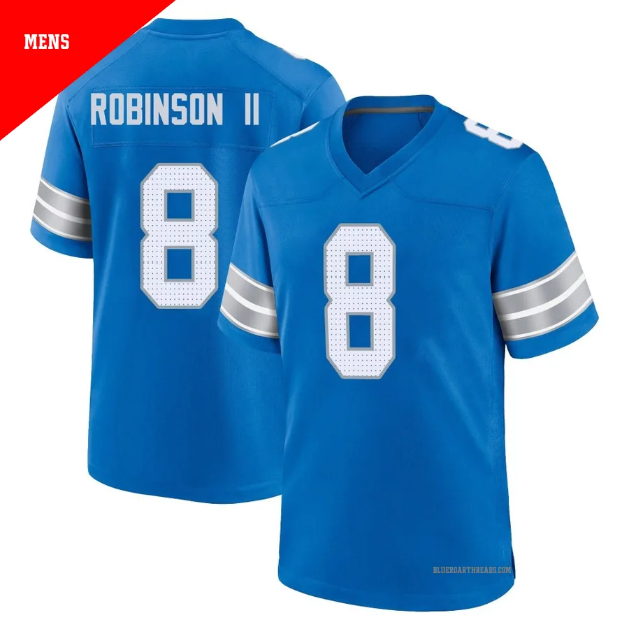 Men's Allen Robinson ＃8 Detroit Lions Blue Game 2nd Jersey