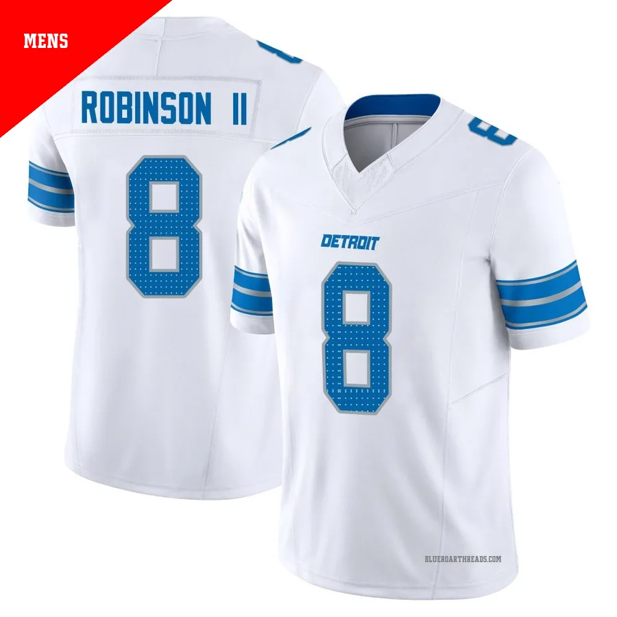 Men's Allen Robinson ＃8 Detroit Lions White Limited Vapor F.U.S.E. 2nd Jersey