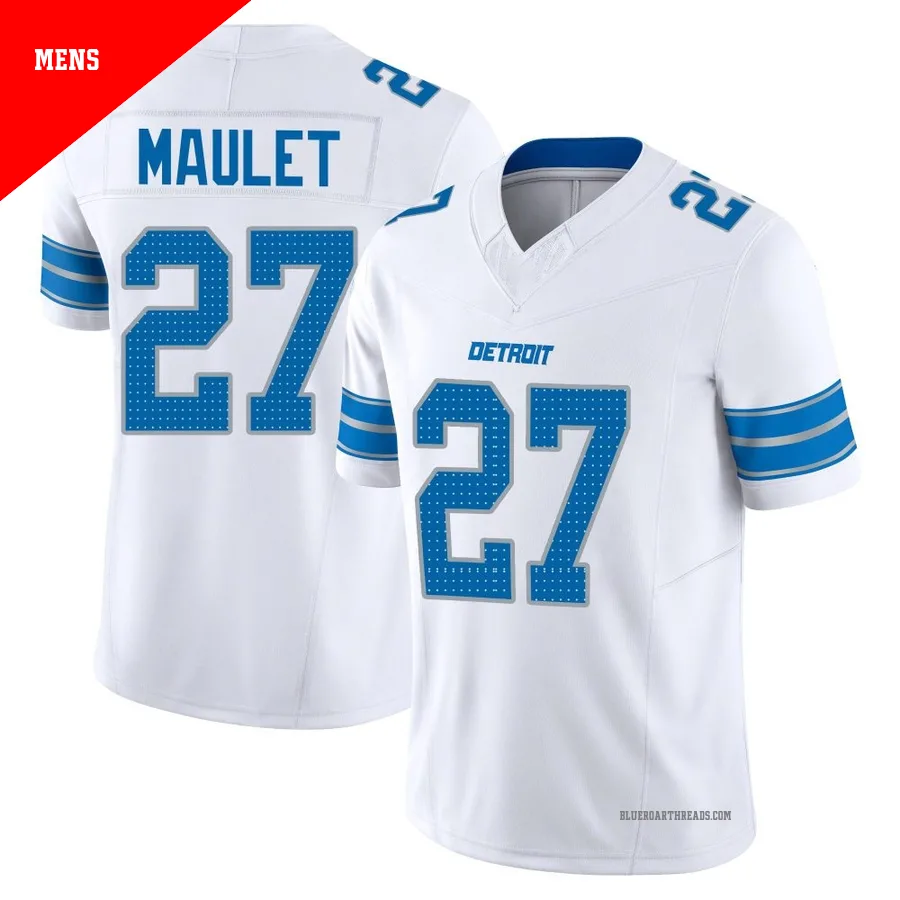 Men's Arthur Maulet ＃27 Detroit Lions White Limited Vapor F.U.S.E. 2nd Jersey
