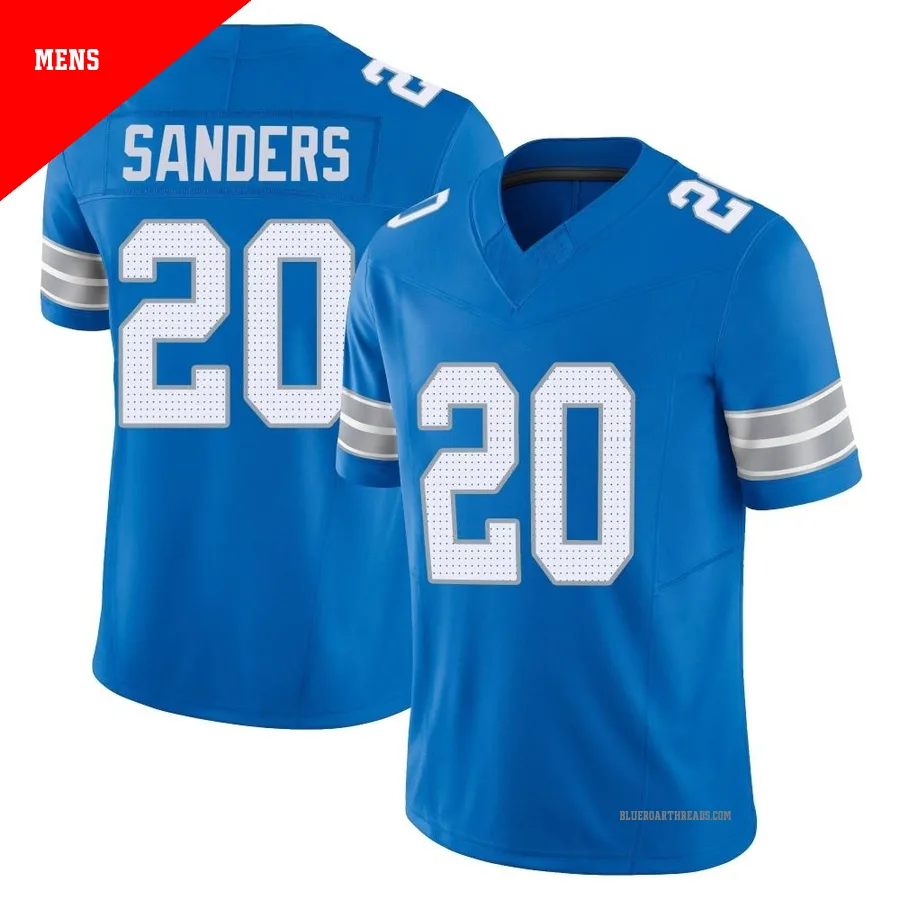 Men's Barry Sanders ＃20 Detroit Lions Blue Limited Vapor F.U.S.E. 2nd Jersey