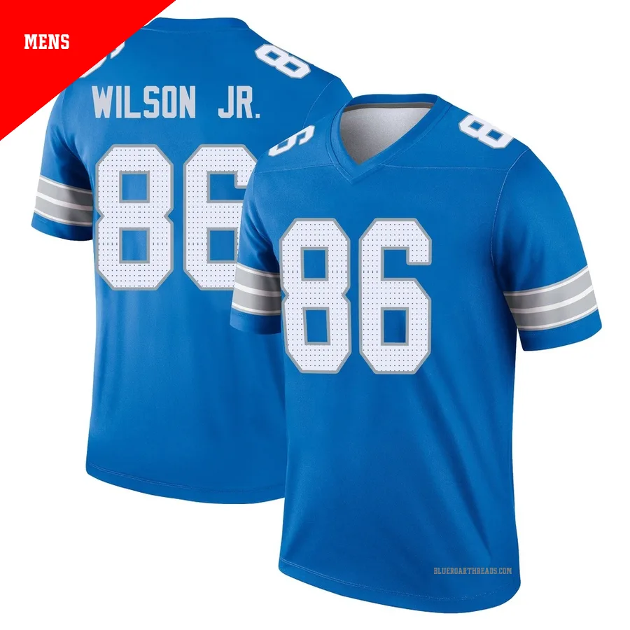 Men's Cedrick Wilson Jr. ＃86 Detroit Lions Blue Legend 2nd Jersey