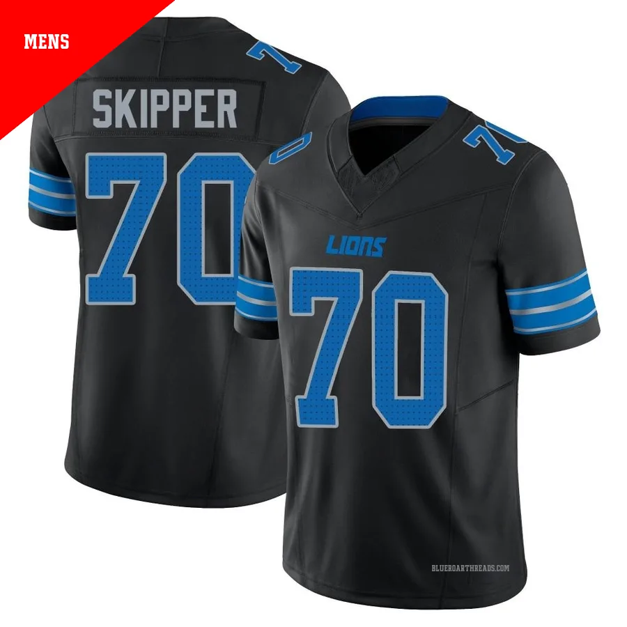 Men's Dan Skipper ＃70 Detroit Lions Black Limited Alternate Vapor F.U.S.E. 2nd Jersey