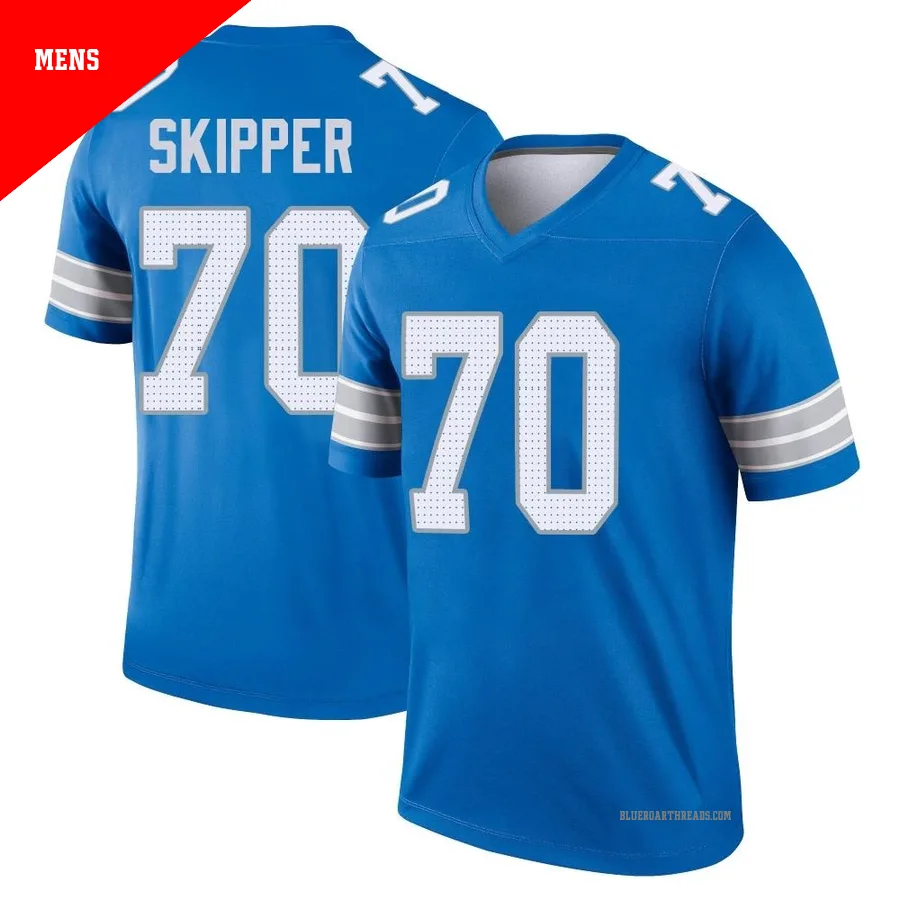 Men's Dan Skipper ＃70 Detroit Lions Blue Legend 2nd Jersey