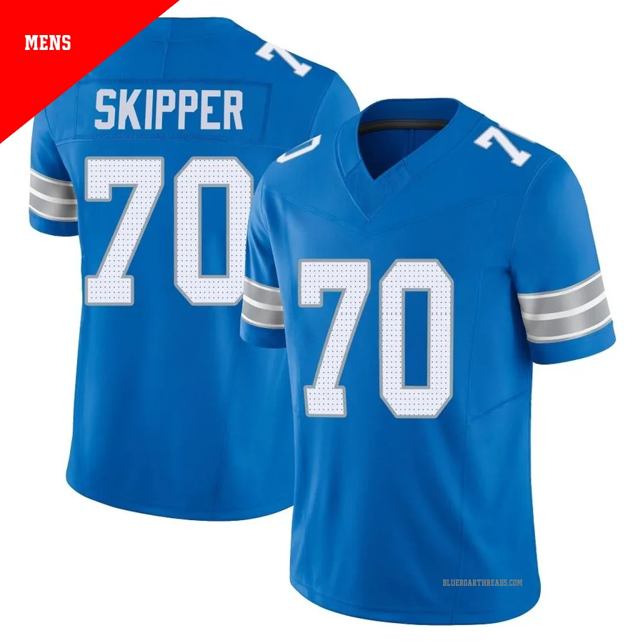 Men's Dan Skipper ＃70 Detroit Lions Blue Limited Vapor F.U.S.E. 2nd Jersey