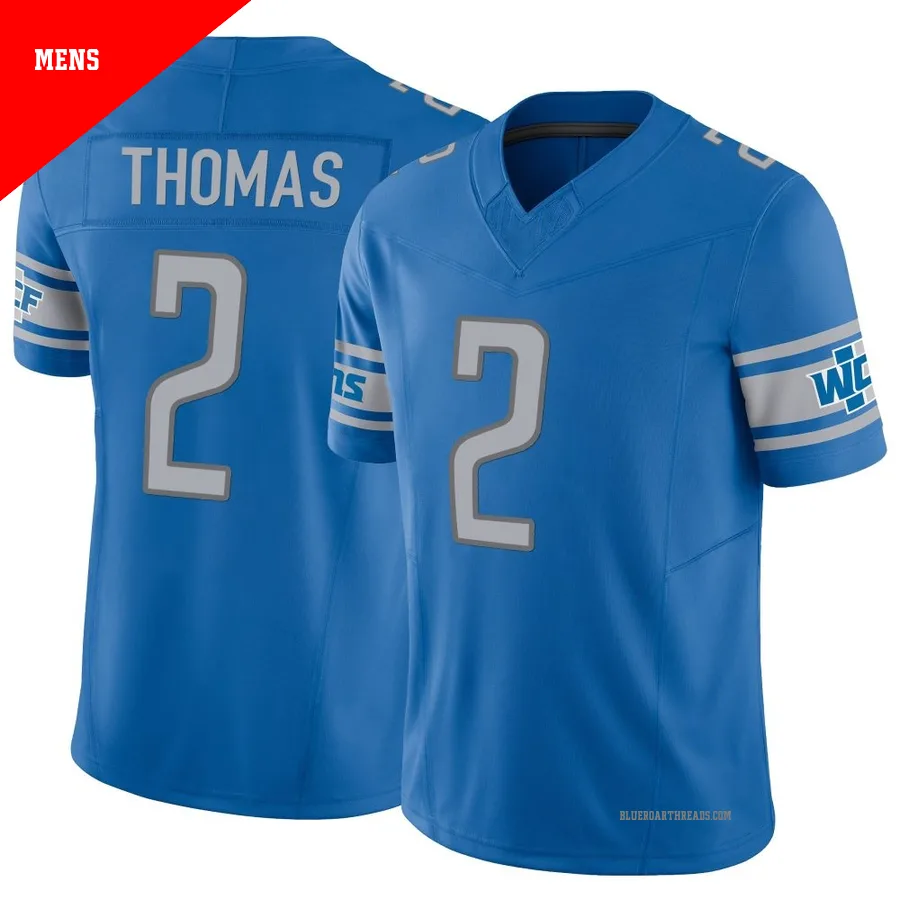 Men's Daniel Thomas ＃2 Detroit Lions Blue Limited Vapor F.U.S.E. Jersey