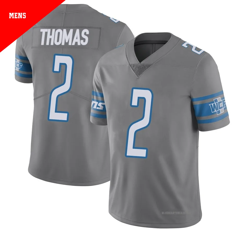 Men's Daniel Thomas ＃2 Detroit Lions Limited Color Rush Steel Vapor Untouchable Jersey