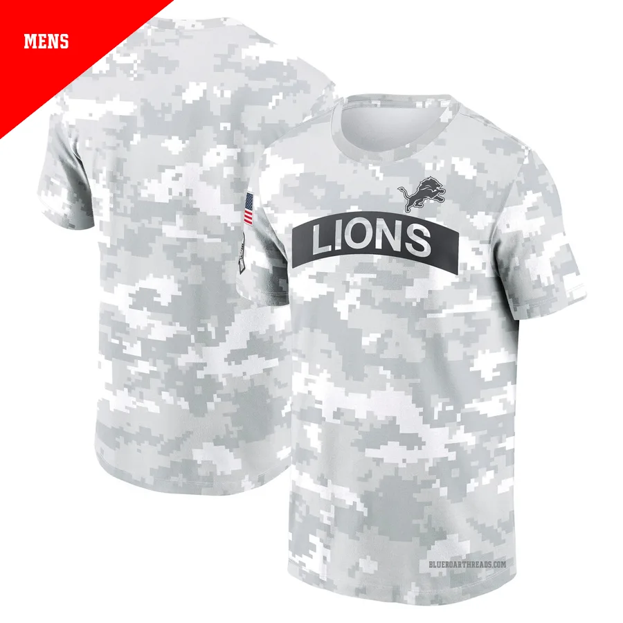Men's Detroit Lions Arctic Camo 2024 Salute To Service Performance T-Shirt