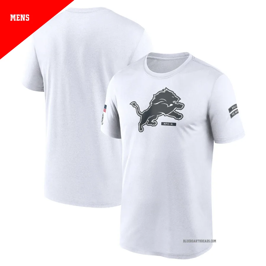 Men's Detroit Lions White Legend 2024 Salute To Service Performance T-Shirt