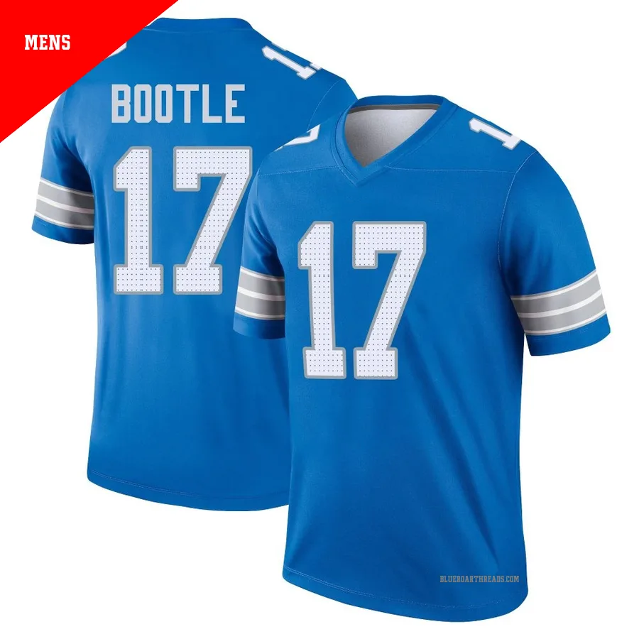 Men's Dicaprio Bootle ＃17 Detroit Lions Blue Legend 2nd Jersey