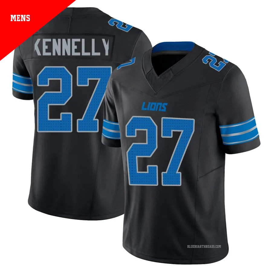 Men's Ian Kennelly ＃27 Detroit Lions Black Limited Alternate Vapor F.U.S.E. 2nd Jersey