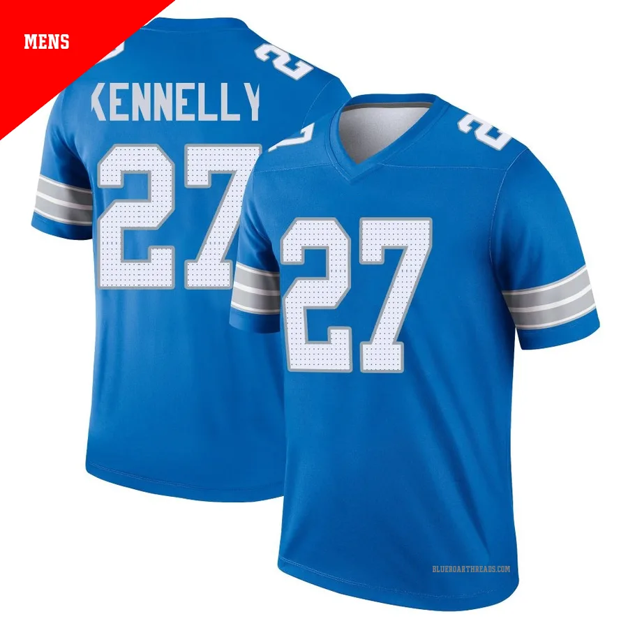 Men's Ian Kennelly ＃27 Detroit Lions Blue Legend 2nd Jersey