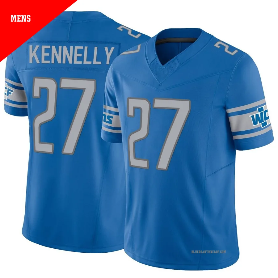 Men's Ian Kennelly ＃27 Detroit Lions Blue Limited Vapor F.U.S.E. Jersey