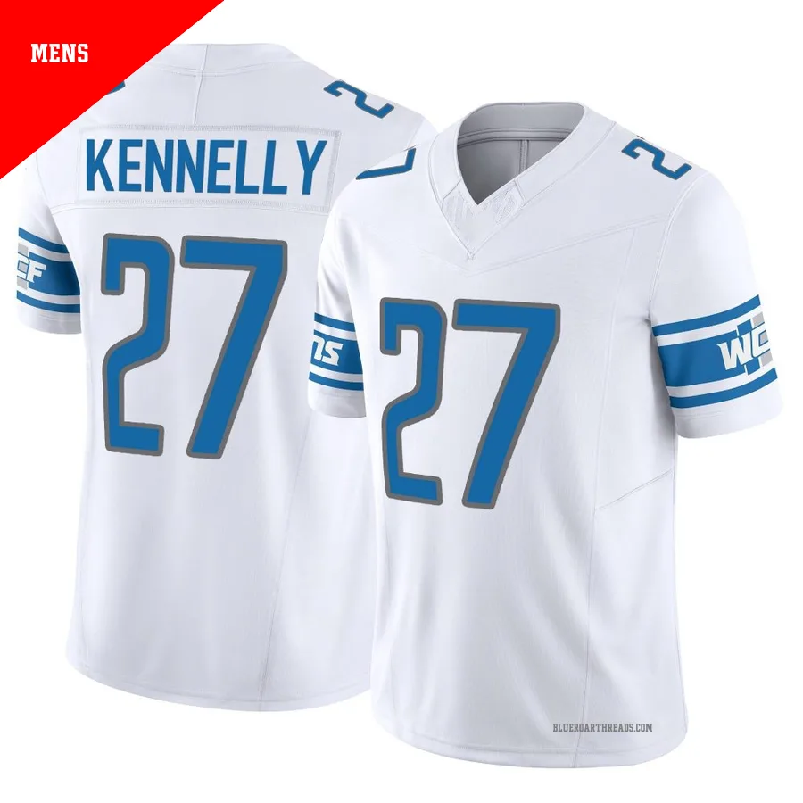 Men's Ian Kennelly ＃27 Detroit Lions White Limited Vapor F.U.S.E. Jersey