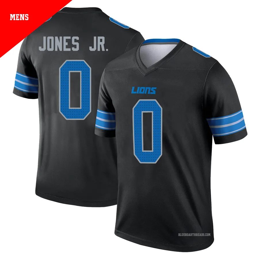 Men's Marvin Jones Jr. ＃0 Detroit Lions Black Legend Jersey