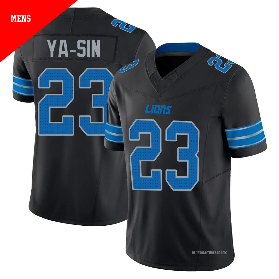 Men's Rock Ya-Sin ＃23 Detroit Lions Black Limited Alternate Vapor F.U.S.E. 2nd Jersey