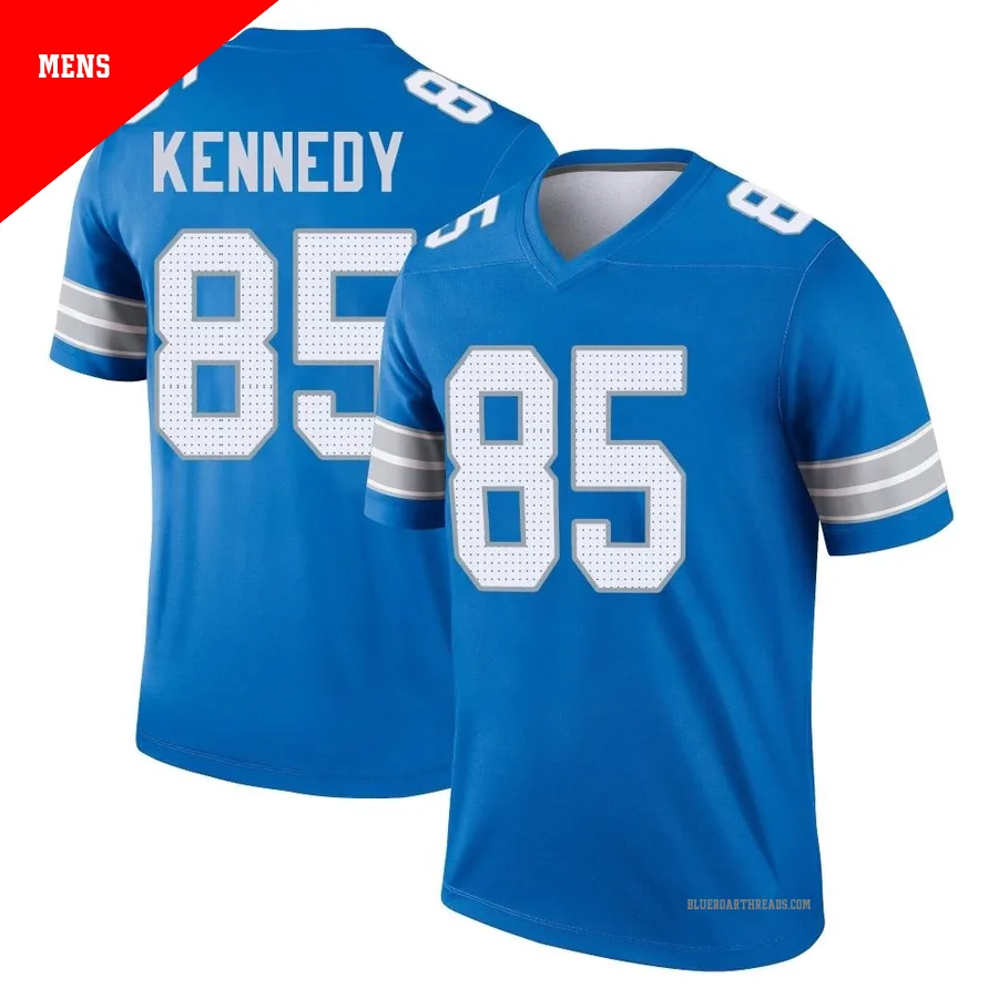 Men's Tom Kennedy ＃85 Detroit Lions Blue Legend 2nd Jersey