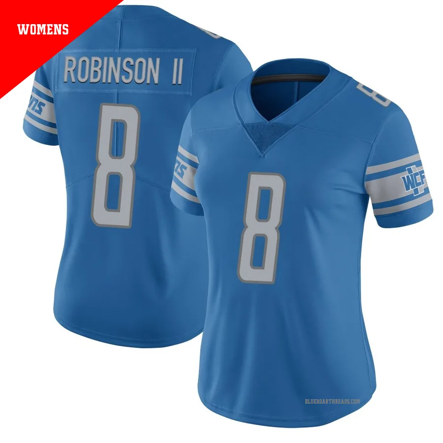 Women's Allen Robinson ＃8 Detroit Lions Blue Limited Team Color Vapor Untouchable Jersey