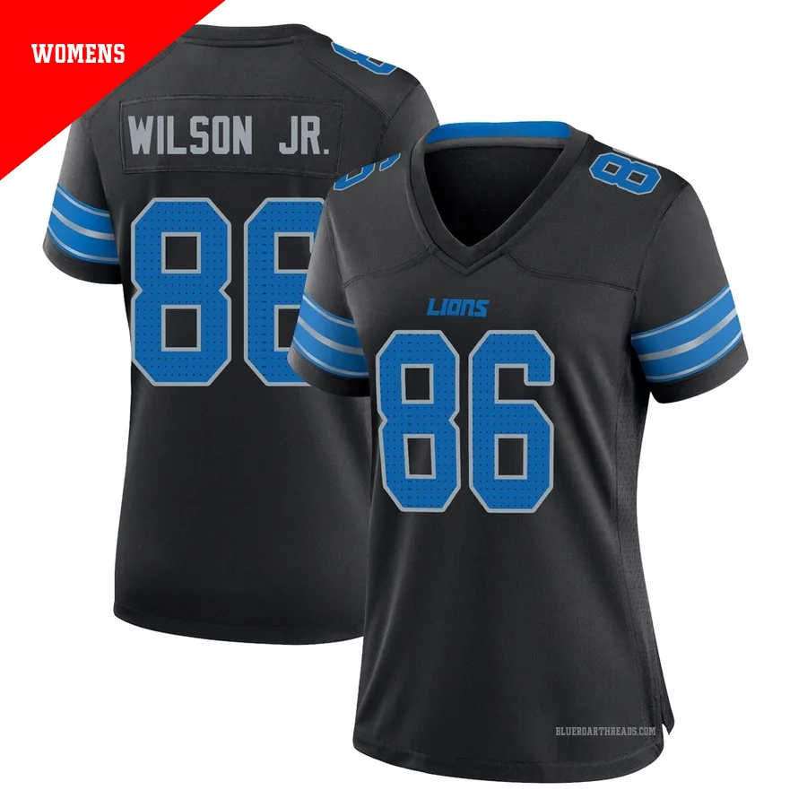 Women's Cedrick Wilson Jr. ＃86 Detroit Lions Black Game Alternate 2nd Jersey