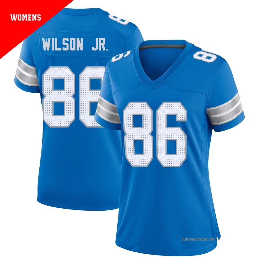 Women's Cedrick Wilson Jr. ＃86 Detroit Lions Blue Game 2nd Jersey