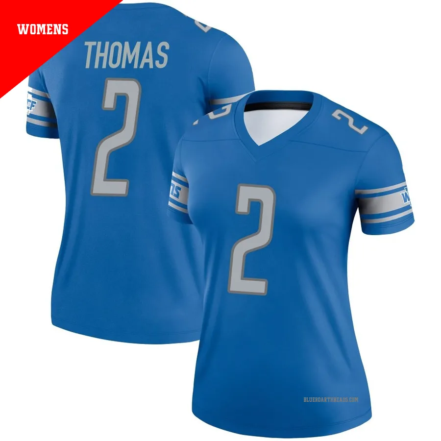 Women's Daniel Thomas ＃2 Detroit Lions Blue Legend Jersey