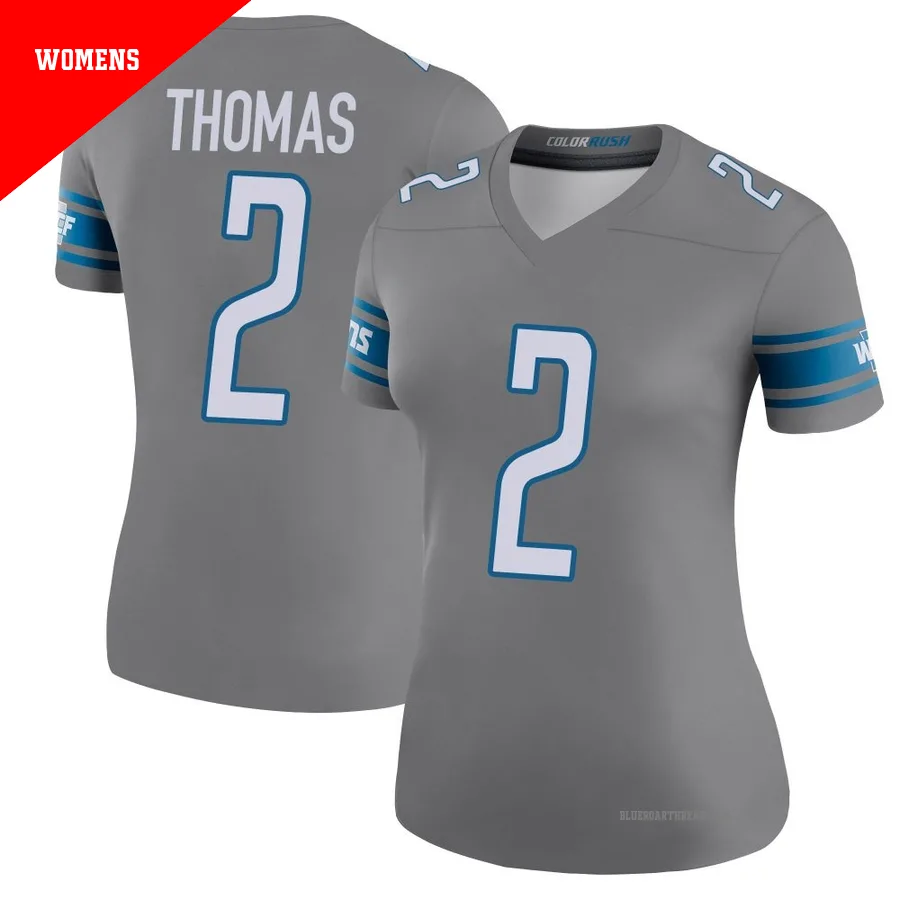 Women's Daniel Thomas ＃2 Detroit Lions Legend Color Rush Steel Jersey
