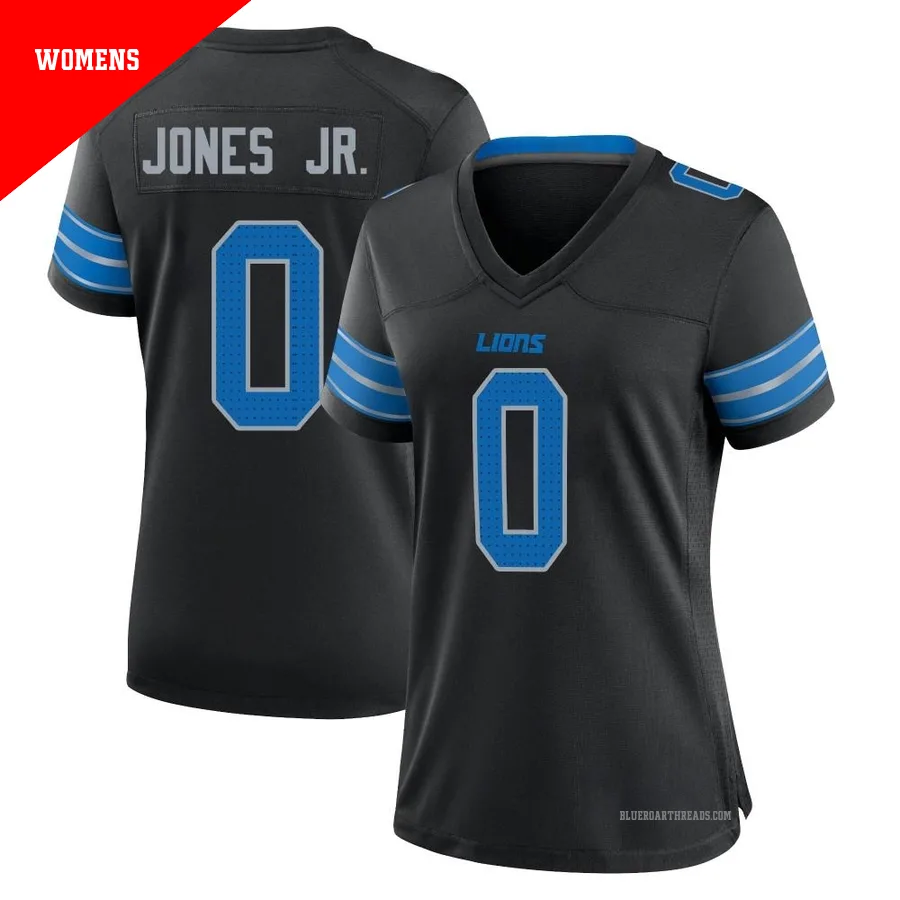 Women's Marvin Jones Jr. ＃0 Detroit Lions Black Game Alternate 2nd Jersey