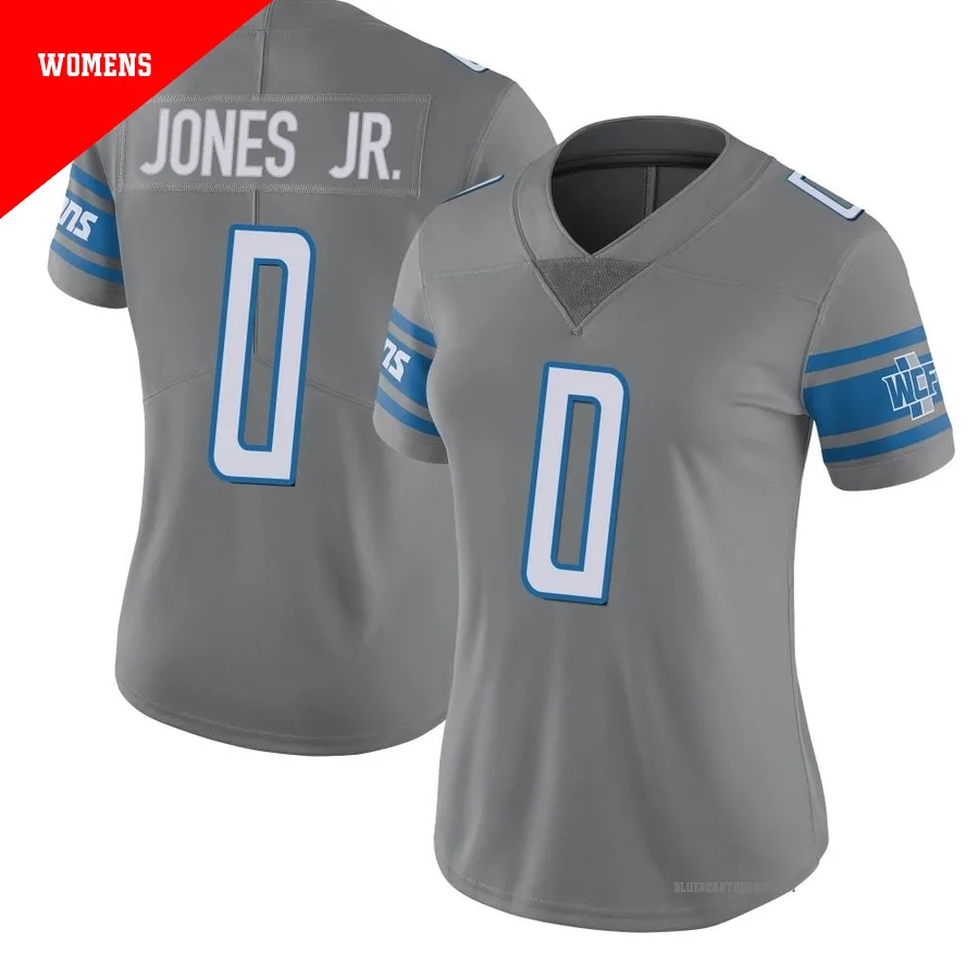 Women's Marvin Jones Jr. ＃0 Detroit Lions Limited Color Rush Steel Jersey
