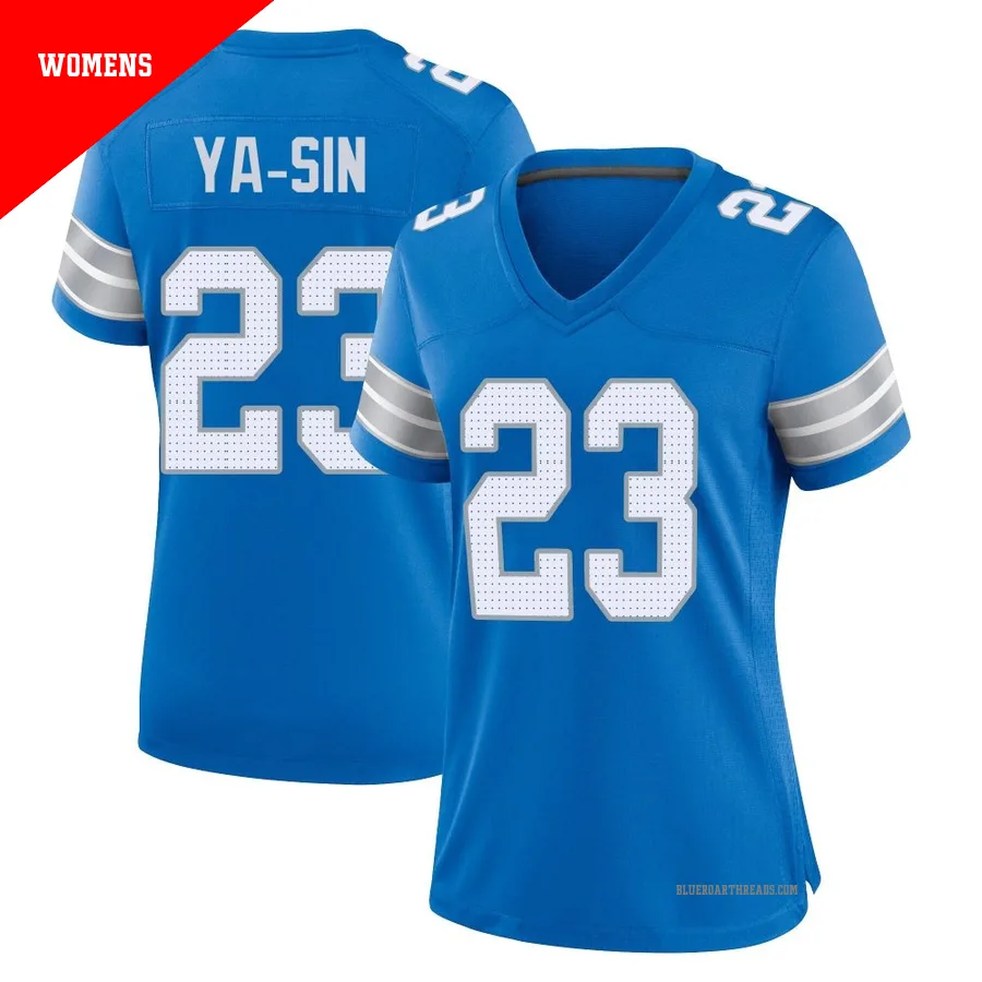 Women's Rock Ya-Sin ＃23 Detroit Lions Blue Game 2nd Jersey