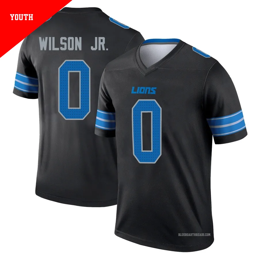Youth Cedrick Wilson Jr. ＃0 Detroit Lions Black Legend Jersey