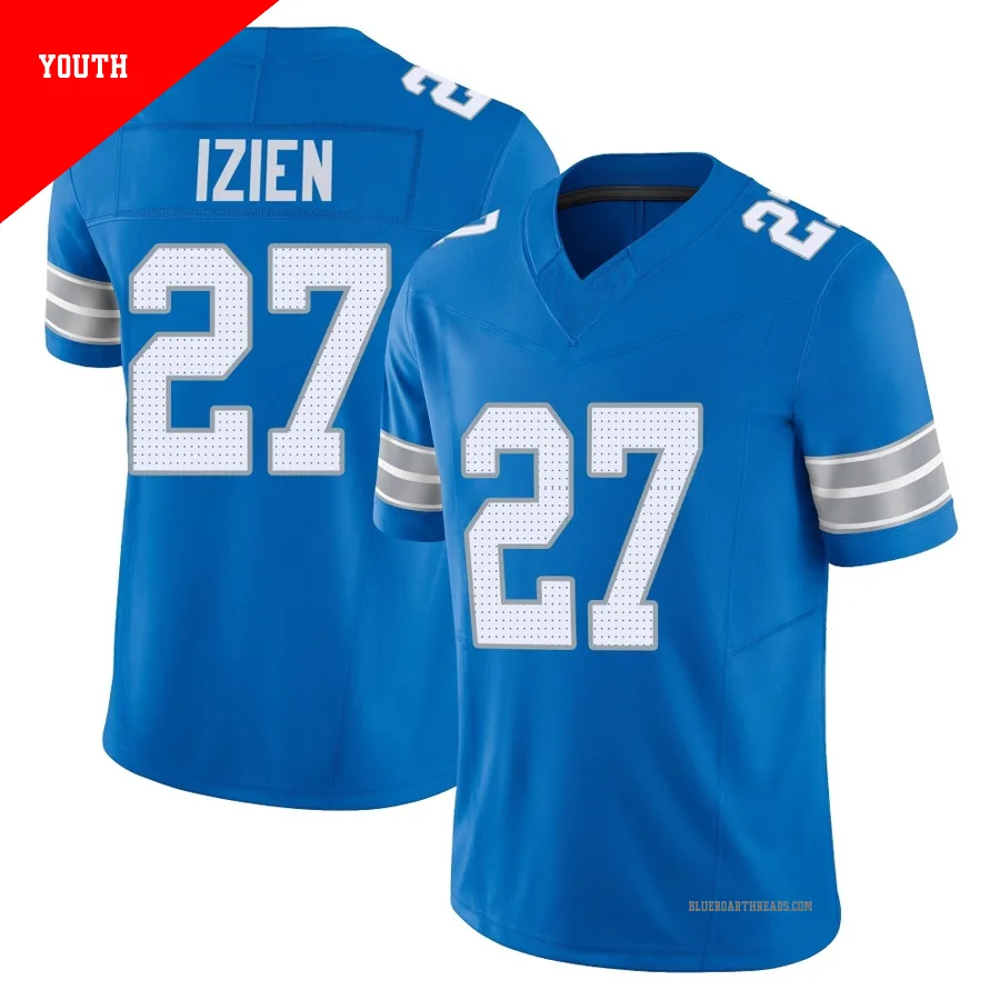 Youth Christian Izien ＃27 Detroit Lions Blue Limited Vapor F.U.S.E. 2nd Jersey