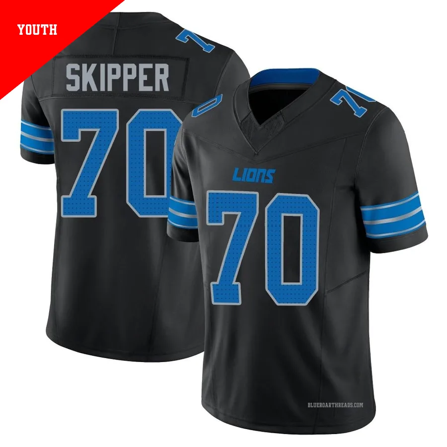Youth Dan Skipper ＃70 Detroit Lions Black Limited Alternate Vapor F.U.S.E. 2nd Jersey