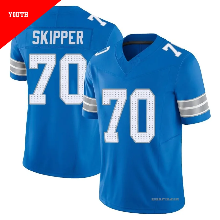 Youth Dan Skipper ＃70 Detroit Lions Blue Limited Vapor F.U.S.E. 2nd Jersey