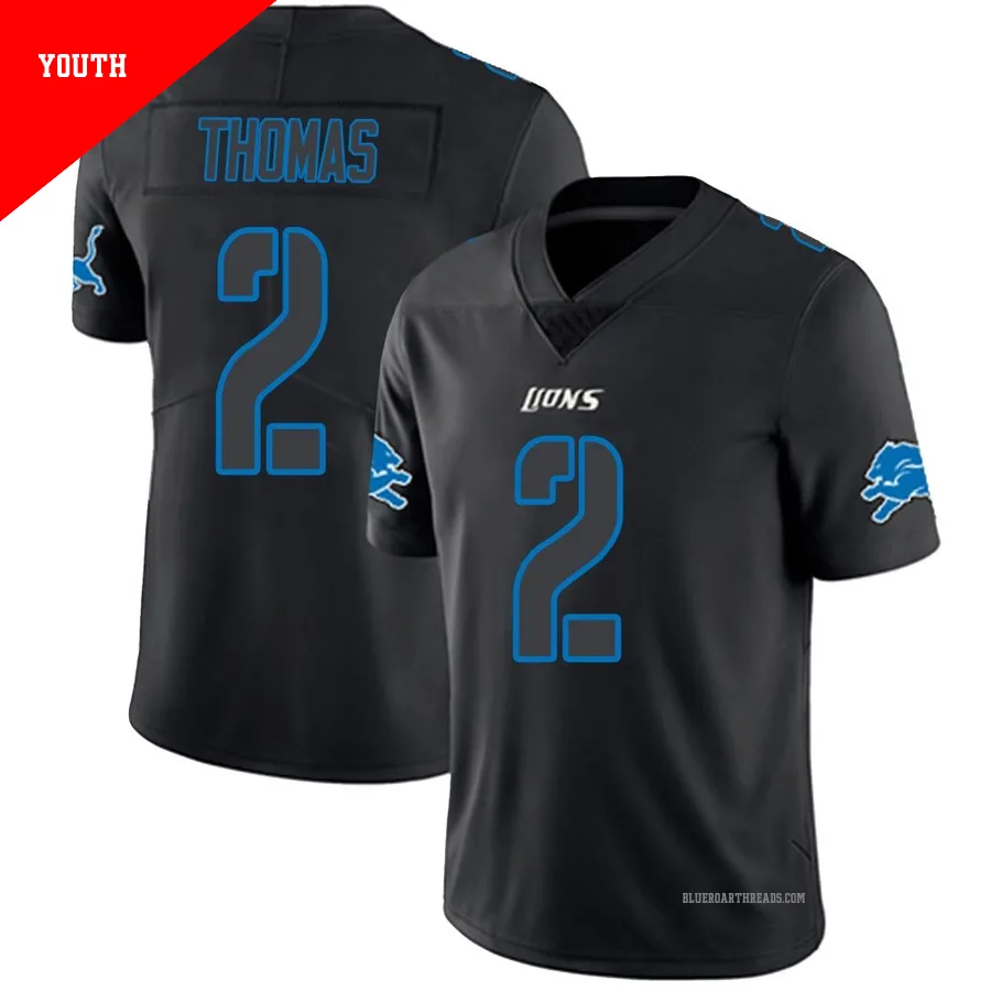 Youth Daniel Thomas ＃2 Detroit Lions Black Impact Limited Jersey