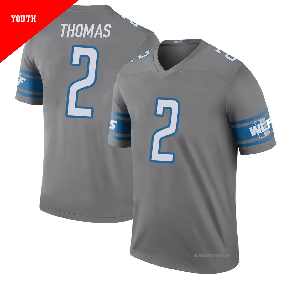 Youth Daniel Thomas ＃2 Detroit Lions Legend Color Rush Steel Jersey