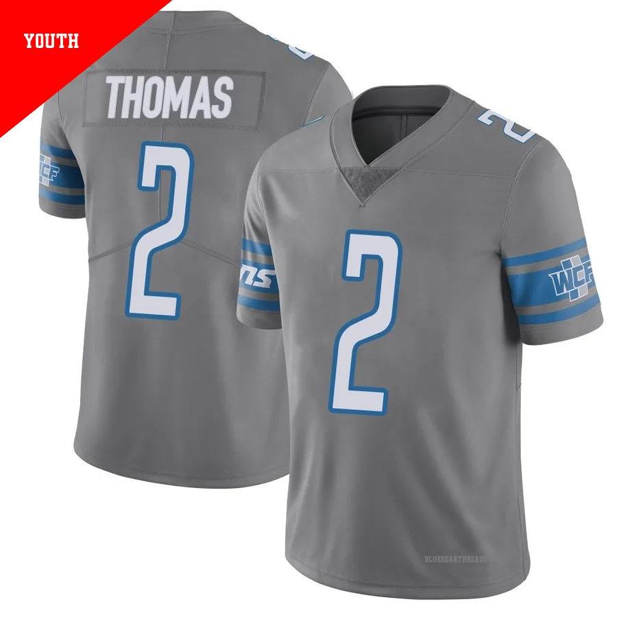 Youth Daniel Thomas ＃2 Detroit Lions Limited Color Rush Steel Vapor Untouchable Jersey