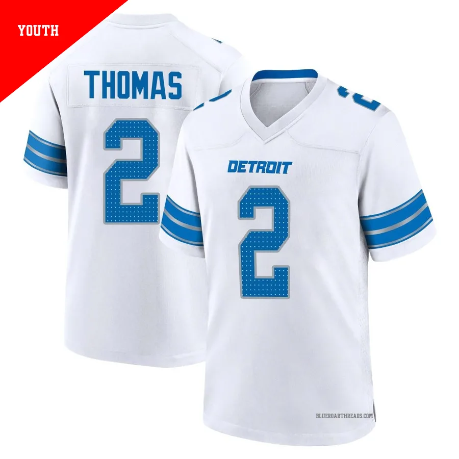 Youth Daniel Thomas ＃2 Detroit Lions White Game 2nd Jersey