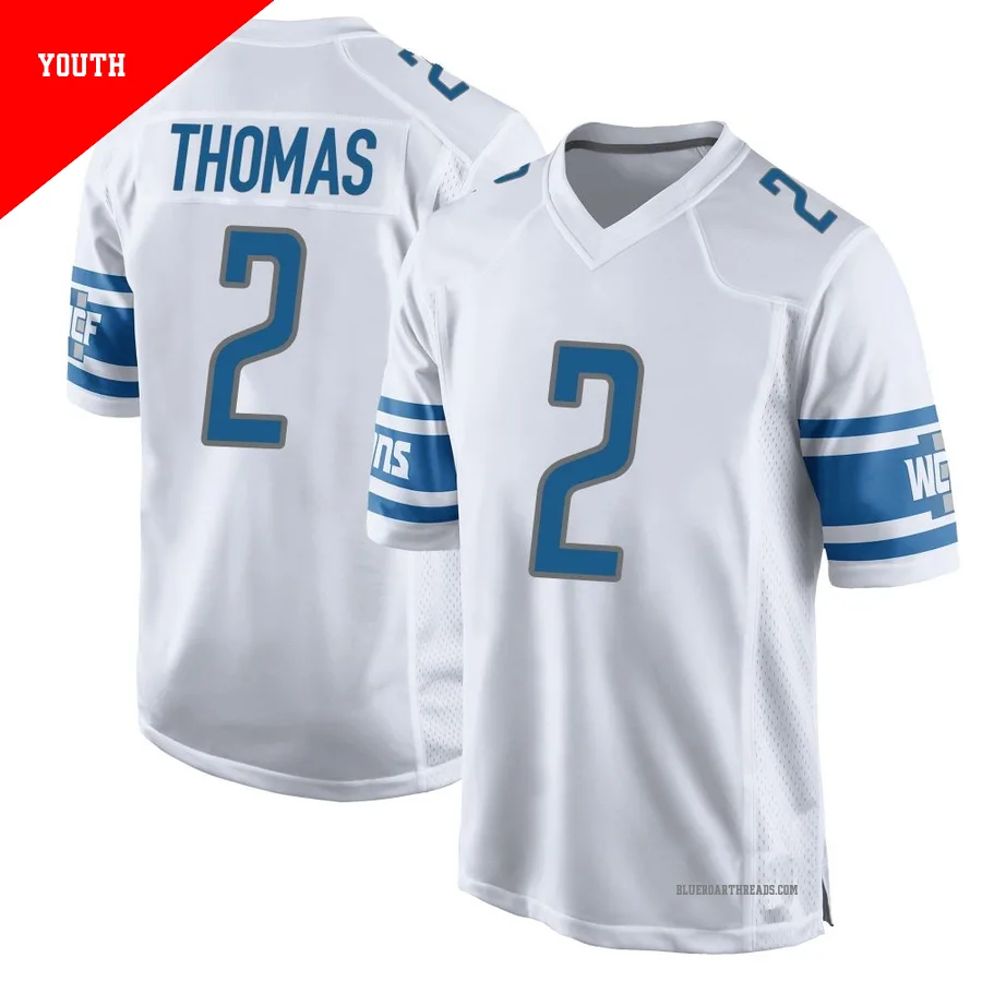 Youth Daniel Thomas ＃2 Detroit Lions White Game Jersey