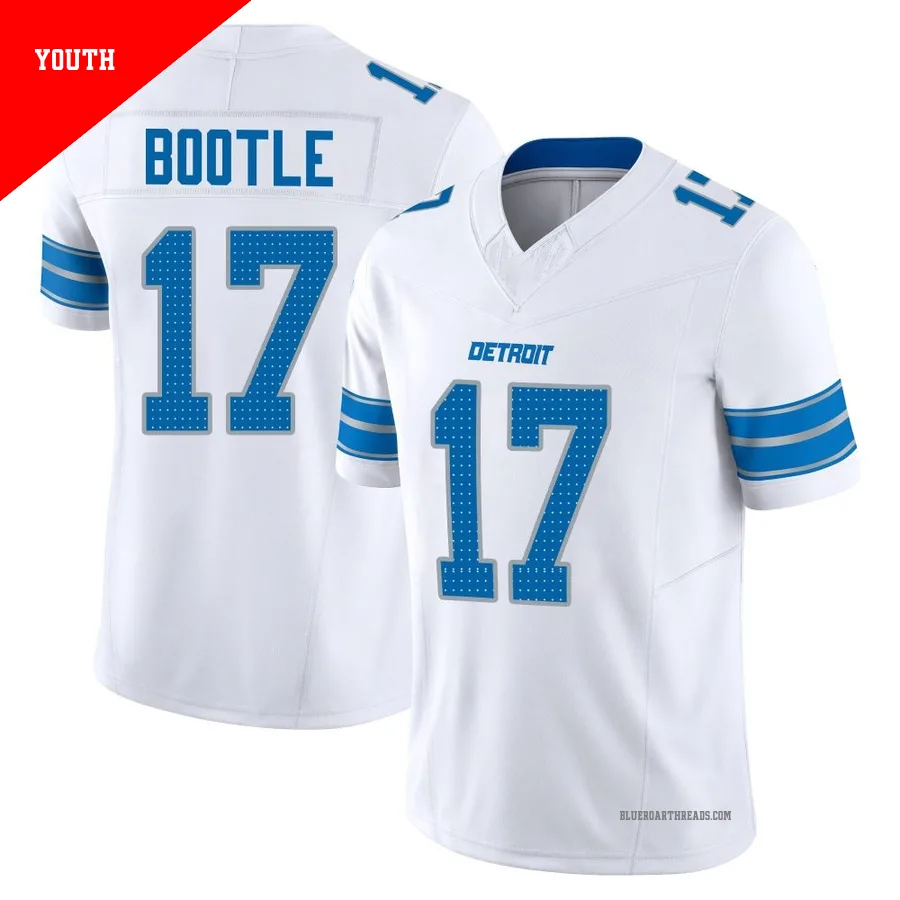 Youth Dicaprio Bootle ＃17 Detroit Lions White Limited Vapor F.U.S.E. 2nd Jersey