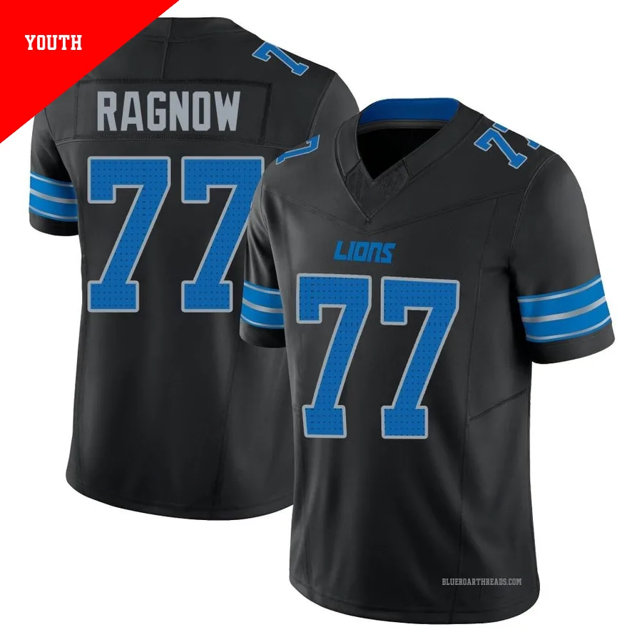Youth Frank Ragnow ＃77 Detroit Lions Black Limited Alternate Vapor F.U.S.E. 2nd Jersey