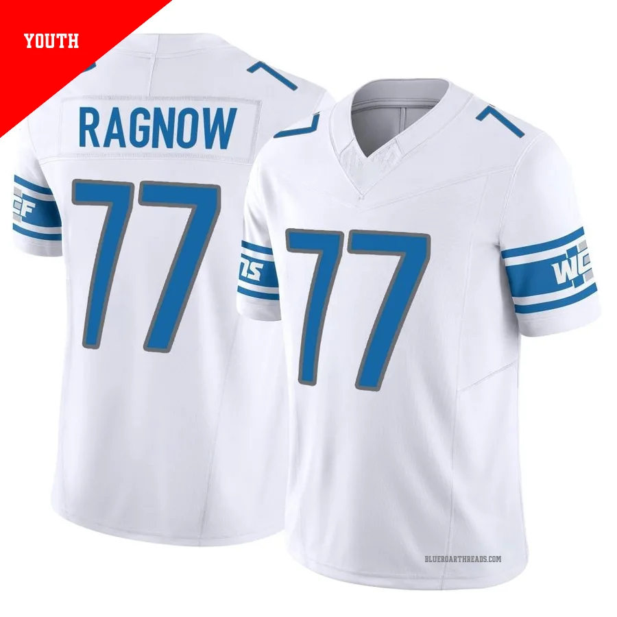 Youth Frank Ragnow ＃77 Detroit Lions White Limited Vapor F.U.S.E. Jersey