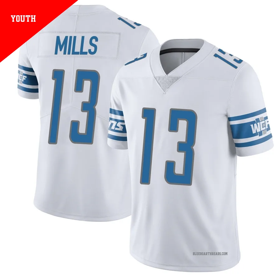 Youth Jalen Mills ＃13 Detroit Lions White Limited Vapor Untouchable Jersey