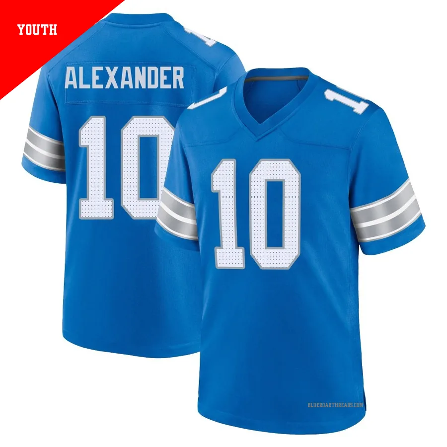 Youth Kwon Alexander ＃10 Detroit Lions Blue Game 2nd Jersey