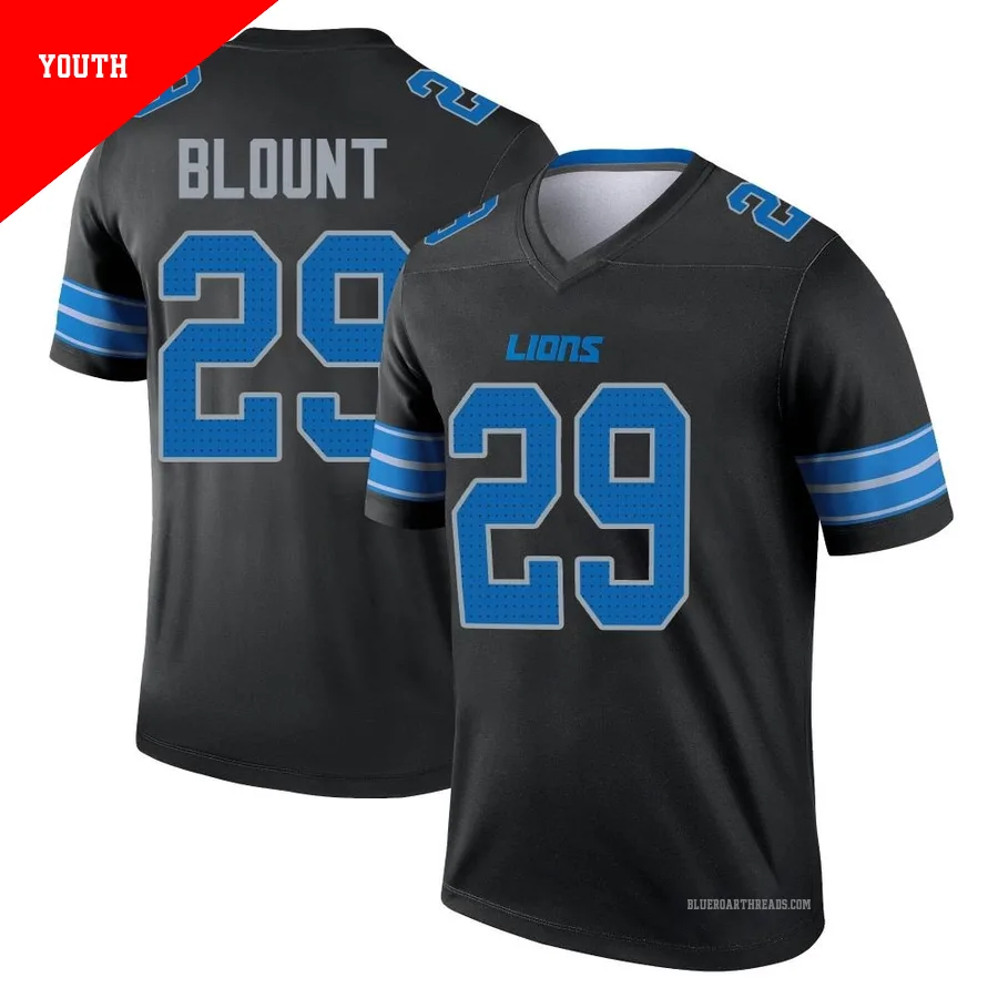 Youth LeGarrette Blount ＃29 Detroit Lions Black Legend Jersey