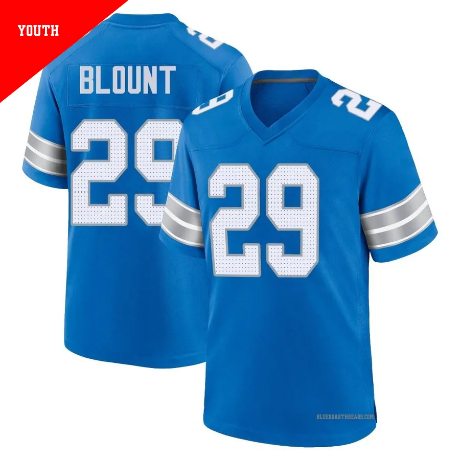 Youth LeGarrette Blount ＃29 Detroit Lions Blue Game 2nd Jersey