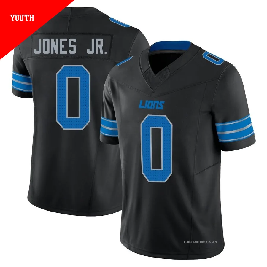 Youth Marvin Jones Jr. ＃0 Detroit Lions Black Limited Alternate Vapor F.U.S.E. 2nd Jersey