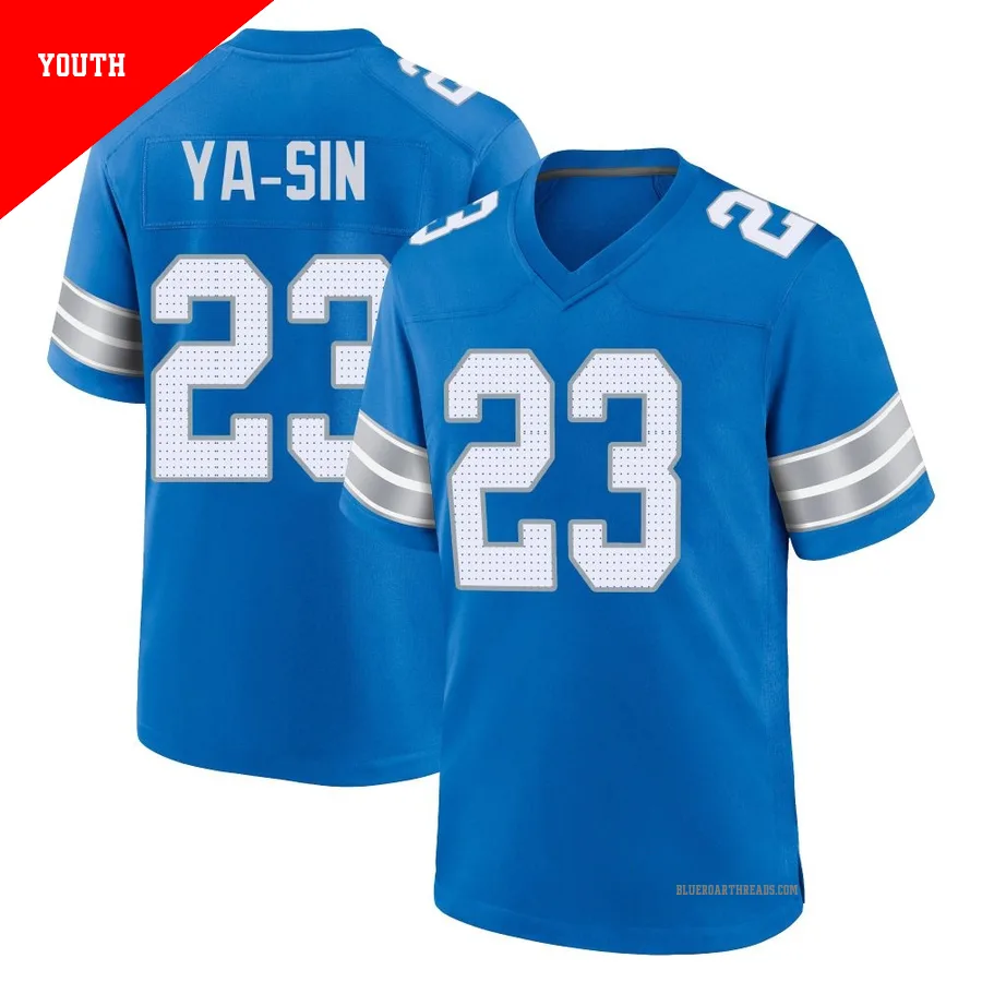 Youth Rock Ya-Sin ＃23 Detroit Lions Blue Game 2nd Jersey
