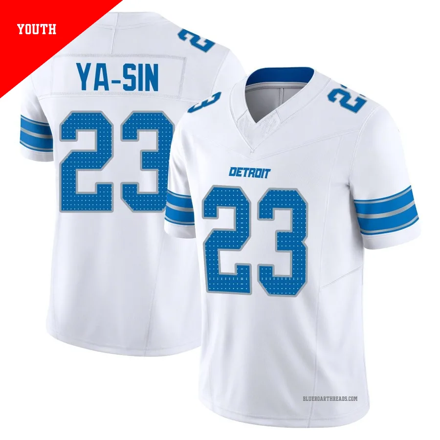 Youth Rock Ya-Sin ＃23 Detroit Lions White Limited Vapor F.U.S.E. 2nd Jersey