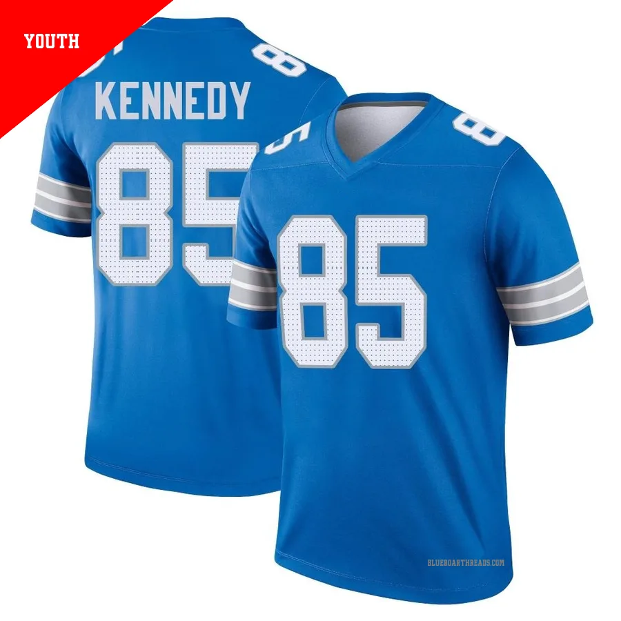 Youth Tom Kennedy ＃85 Detroit Lions Blue Legend 2nd Jersey